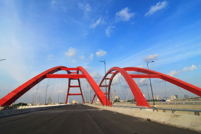 Cận cảnh các cây cầu sắp hoàn thành ở Sài Gòn