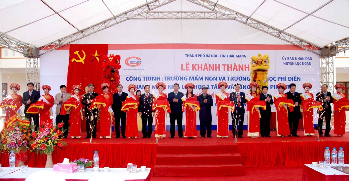 Him Lam khánh thành trường học tại Bắc Giang & Khởi công xây dựng trường học tại…